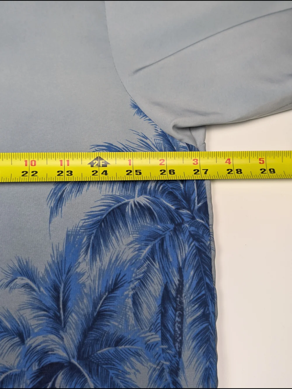 Alpine Design Mens XL Tropical Palm Tree Hawaiian Shirt Blue Button Down